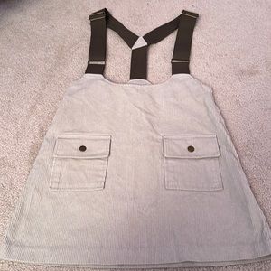 Lark & Wolff Corduroy Suspender Dress Skirt